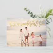 C'est un merveilleux Carte photo de vacances Faux  (Debout devant)