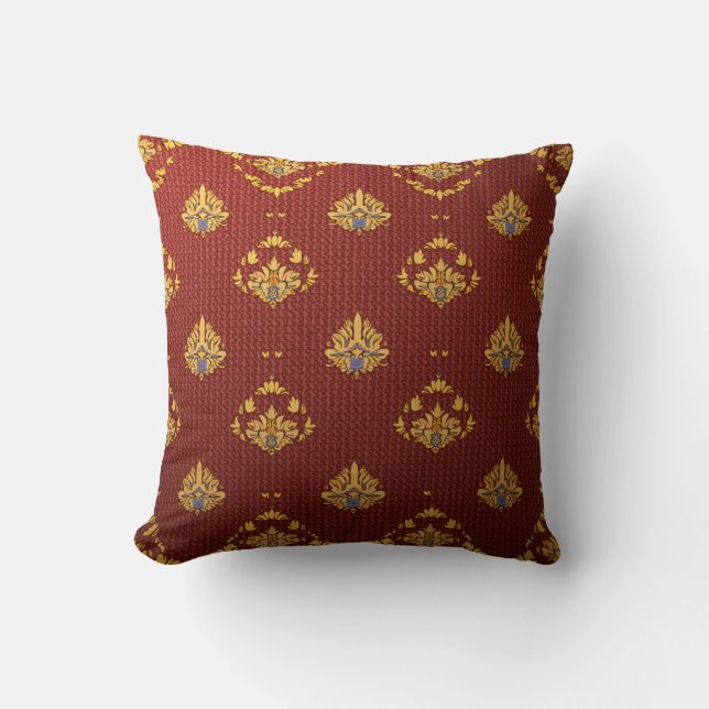 C'est un oreiller de lancer de style broderie. (Recto)