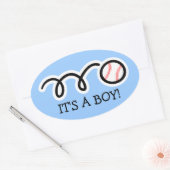 C'est un petit garçon | Gros stickers de baseball  (Enveloppe)