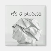 "C'est un processus" Effondré Magnet à billes en p (Devant)