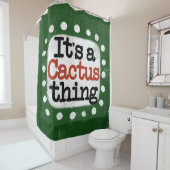 C'est un rideau de douche de Cactus (En situation)