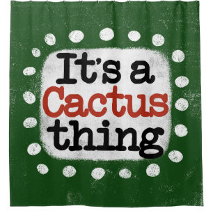 C'est un rideau de douche de Cactus