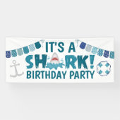 C'est un SHARK amusant Anniversaire Fête Bannière (Horizontal)