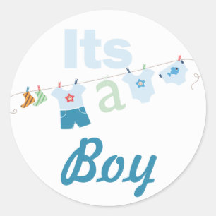 C'est un Sticker Baby shower garçon