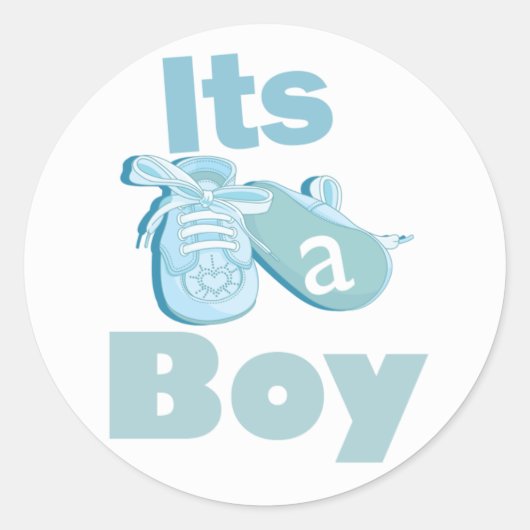 C'est un Sticker Baby shower garçon (Devant)