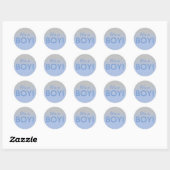 C'est un Sticker en Baby shower Argent Bleu Garçon (Feuille)