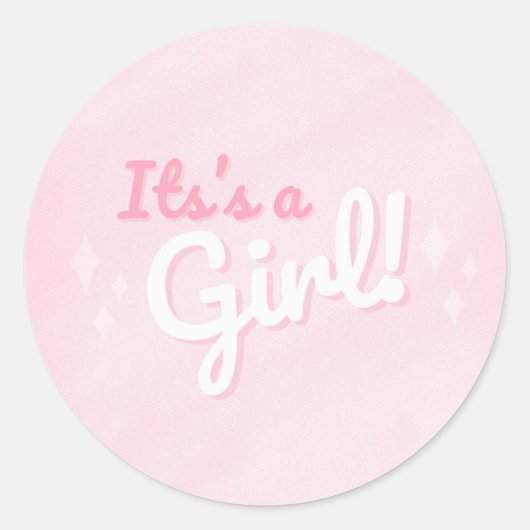 C'est un Sticker pour filles Révélations de genre (Devant)