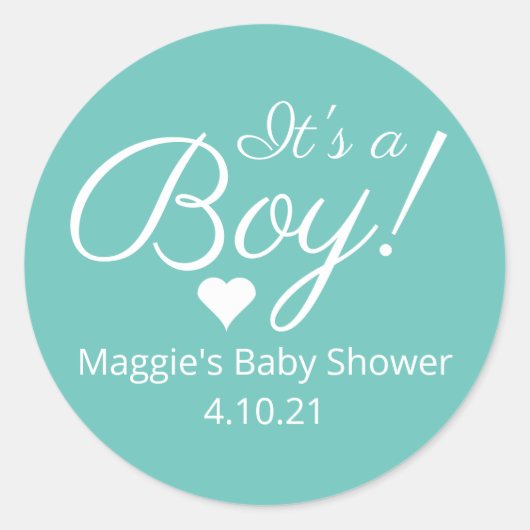 C'est un Stickers Baby shower Garçon (Devant)