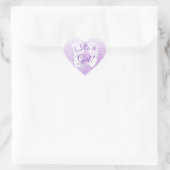 C'est un Stickers Baby shower violet fille (Sac)