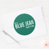 C'est un Stickers Décontracté Vert Jour Bleu Jean (Enveloppe)