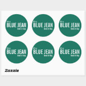 C'est un Stickers Décontracté Vert Jour Bleu Jean (Feuille)