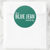 C'est un Stickers Décontracté Vert Jour Bleu Jean (Sac)