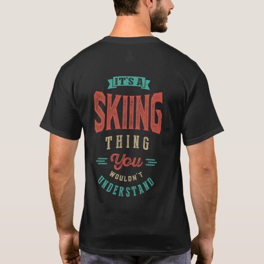 C'est un truc de ski | T-shirt (Dos)