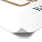 C'est une Affiche de bienvenue Baby shower Safari (Coin)