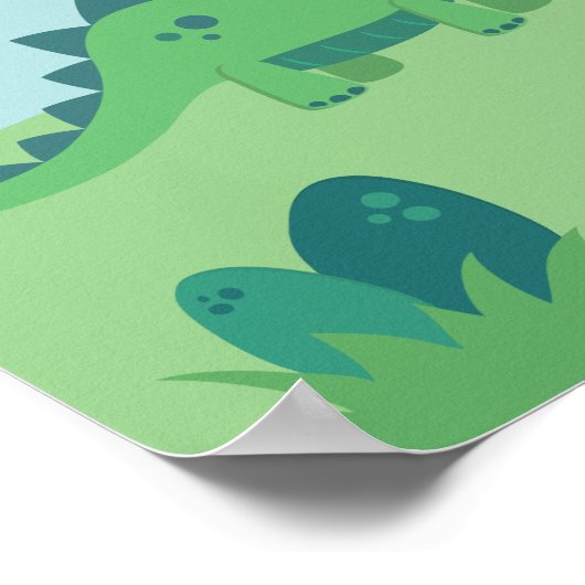 C'est une affiche de garçon dinosaure maman et gar (Coin)