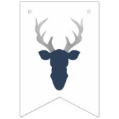 C'est une bannière de Baby shower de garçon, cerf (Premier drapeau)