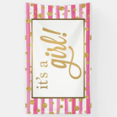 C'est une bannière de fille - de nouvelles roses (Vertical)