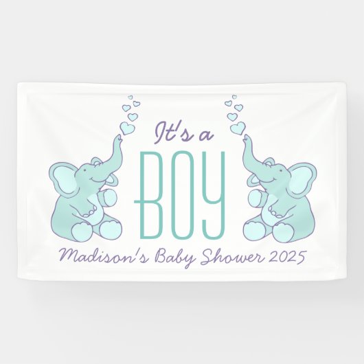 C'est une bannière de signalisation de baby shower (Horizontal)