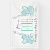 C'est une bannière de signalisation de baby shower (Vertical)