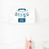 C'est une bannière en vinyle 2,5x4 pour la fête de (Insitu)