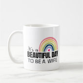 C'est une belle femme de jour Rainbow Coffee Mug (Gauche)