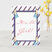 C'est une carte de félicitations pour fille (Fleur jaune)