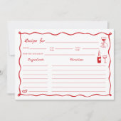 C'est une carte de recette de Fête des mariées Amo (Devant)