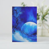 C'EST UNE CARTE DE REMERCIEMENTS LUNE BLEUE (Debout devant)