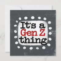 C'est une carte de voeux A Gen Z