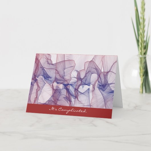 C'est une carte de voeux d'amour compliquée (Devant)