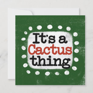 C'est une carte de voeux de Cactus