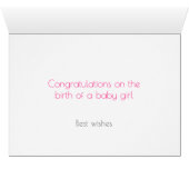 C'est une carte de voeux pour filles - Eléphants (Intérieur Horizontal (Bas))