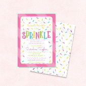 C'est une carte d'invitation Baby shower Sprinkle