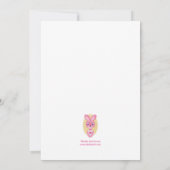 C'est une carte faire-part fille (Dos)