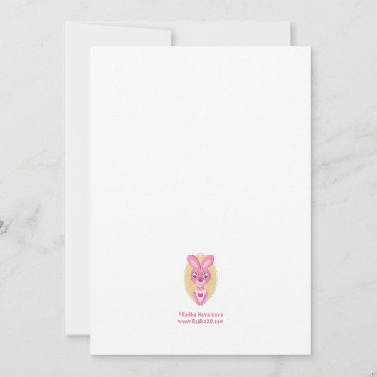 C'est une carte faire-part fille (Dos)