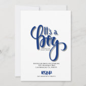 C'est une carte Faire-part garçon (Devant)