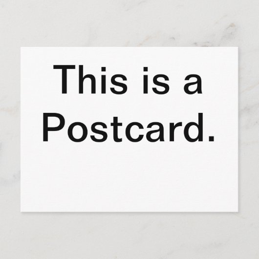 C'est une carte postale (Devant)