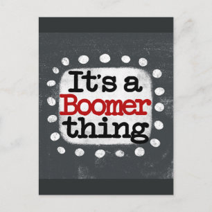 C'est une carte postale Boomer Thing