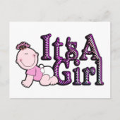 C'est une carte postale d'annonce de naissance de  (Devant)