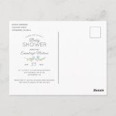 C'est une carte postale de Baby shower de garçon T (Dos)