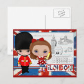 C'est une carte postale de chose de Londres (Devant / Derrière)