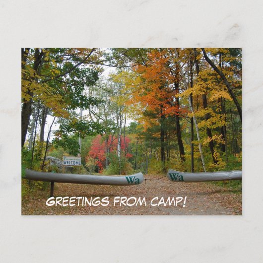 C'est une carte postale du camp ! (Devant)