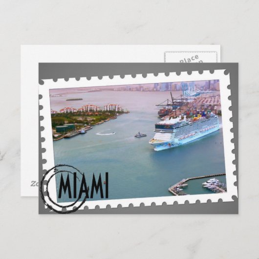 C'EST UNE CARTE POSTALE MIAMI, CUSTOMIZE ! (Devant / Derrière)