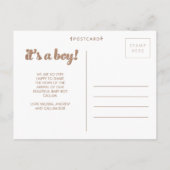 C'est une carte postale photo Faire-part de naissa (Dos)