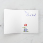 C'est une chose de ressort - carte de voeux (Intérieur)