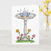 C'est une chose de ressort - carte de voeux (Fleur jaune)