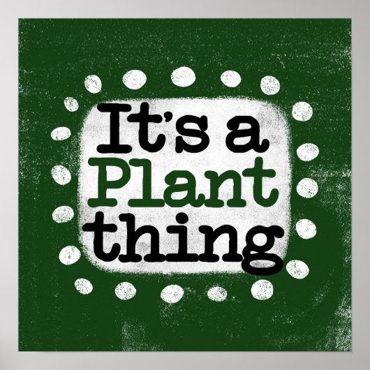 C'est une chose Plante Poster Wall Art (Devant)