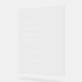 C'est une chose pour toujours Panneau de bienvenue (Angle)