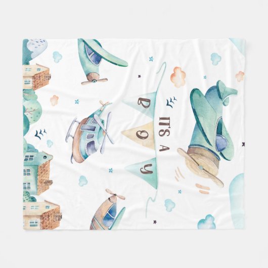 C'est une couverture en toison garçon (Devant (Horizontal))