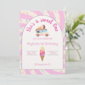 C'est une douce ! Invitation pour le premier anniv (Debout devant)